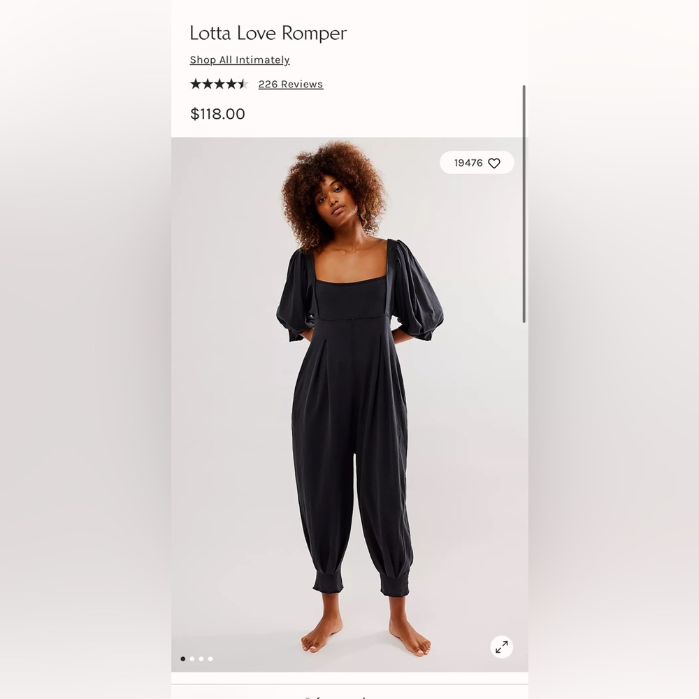 FP Intimately Lotta Love Romper (BROWN!!)